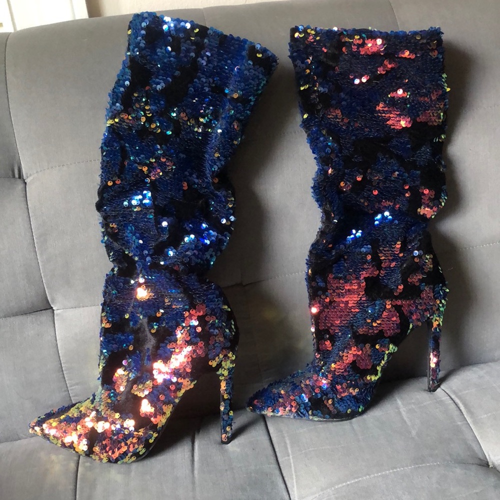 Glitter boots